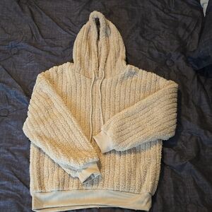 Cozy Cream Hooded Sweater for Men